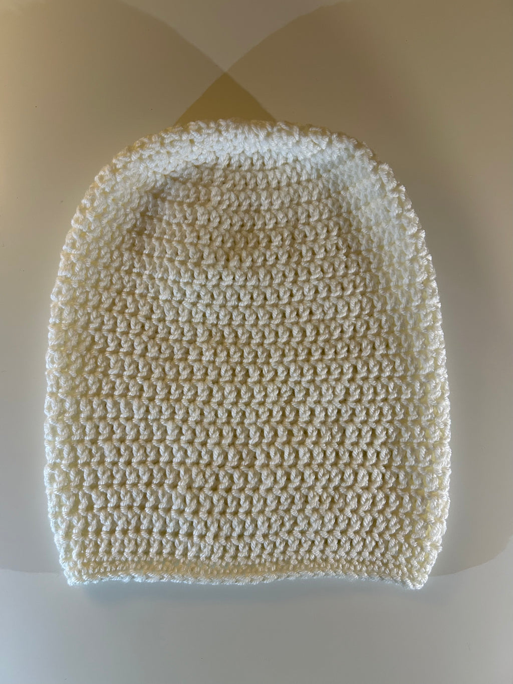 Soft White Slouchy Beanie