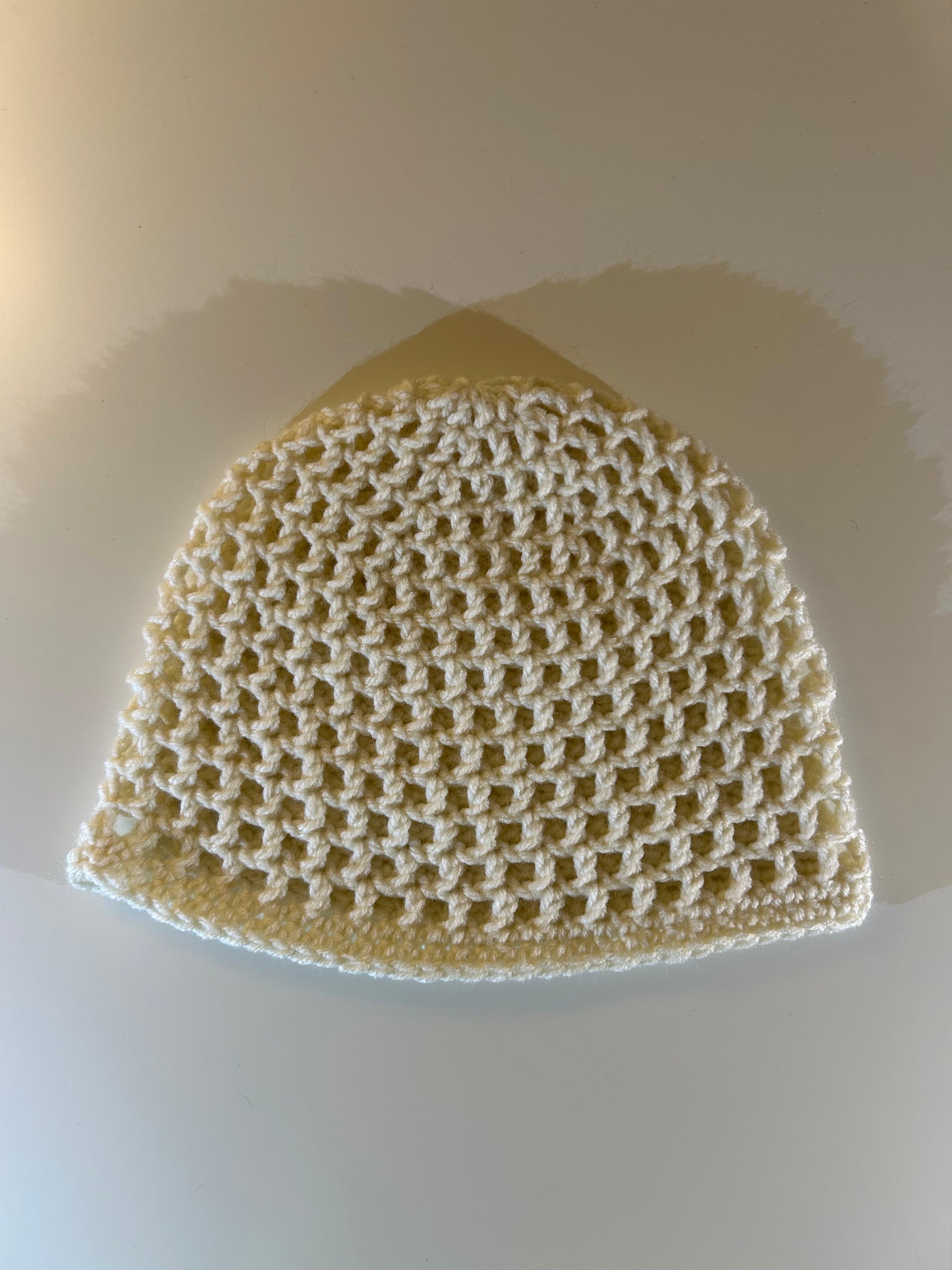 Ivory Mesh Cap